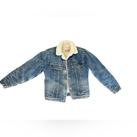 Sears Other - Vintage 70s Sears Roebucks Sherpa Denim Trucker Jean Jacket USA Size 38​
